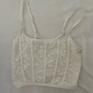 Elegant Cream Lace Camisole